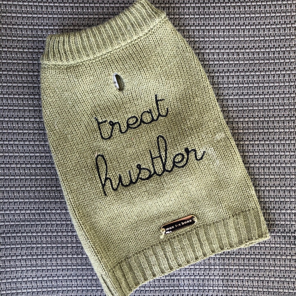 Max-Bone "Treat Hustler" Dog Sweater